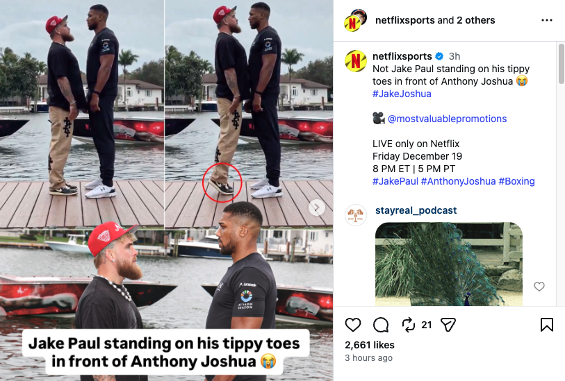 Netflix Sports - Instagram Reel